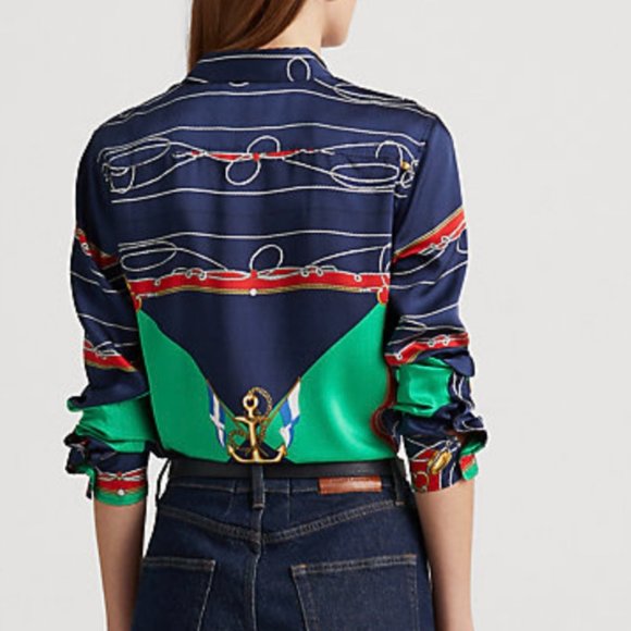 Ralph Lauren Button Down Blouse - Picture 4 of 13